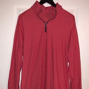 Salmon 1/4 zip pullover